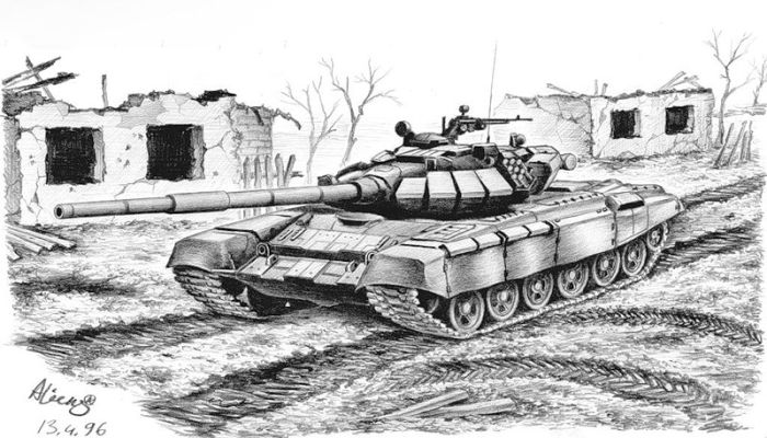 Рисунок танка карандашом: 180+ простых идей для срисовки
