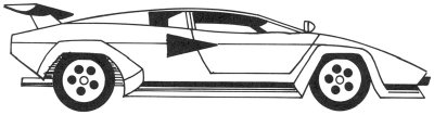 Как нарисовать автомобиль Lamborghini поэтапно в 5 шагов
