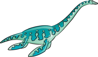 Как нарисовать динозавра Эласмозавр