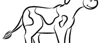 Как нарисовать Корову