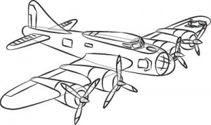 Как нарисовать самолет второй мировой войны поэтапно в 7 шагов. Шаг 7