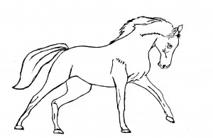 Как нарисовать Лошадь поэтапно в 4 шага 5
