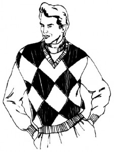 Как нарисовать Мужчину в свитере поэтапно в 5 шагов 1