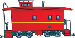 Как нарисовать Тормозной вагон поезда поэтапно в 6 шагов 1