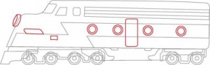 Как нарисовать Поезд поэтапно в 7 шагов 6