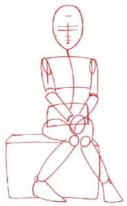 Как нарисовать Девочку с корзинкой поэтапно в 5 шагов 2