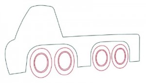 Как нарисовать Автомобильный Кран поэтапно в 10 шагов 3