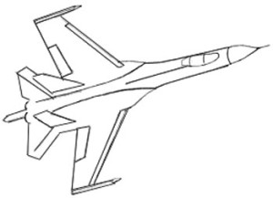 Как нарисовать самолет поэтапно в 6 шагов 5