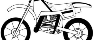 Как нарисовать Мотоцикл