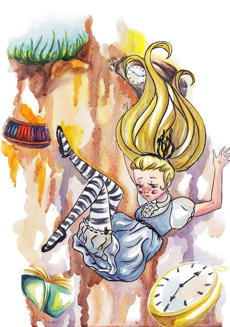 Рисунок Алиса в падении
