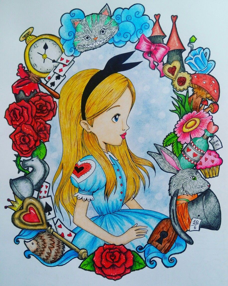 Рисунок Алисы цветной