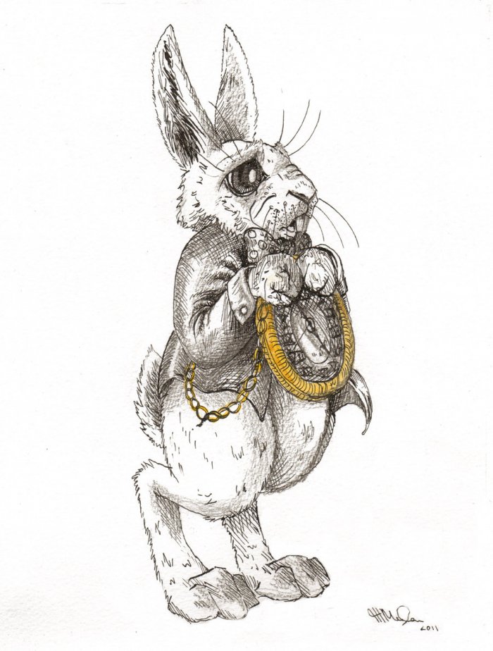 Рисунок Кролика карандашом