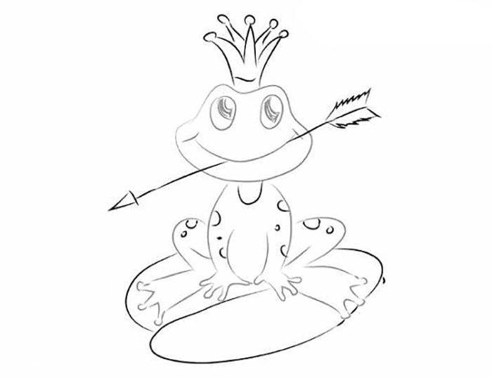 Царевна лягушка раскраска