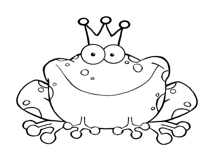 Простой рисунок Лягушки Царевны