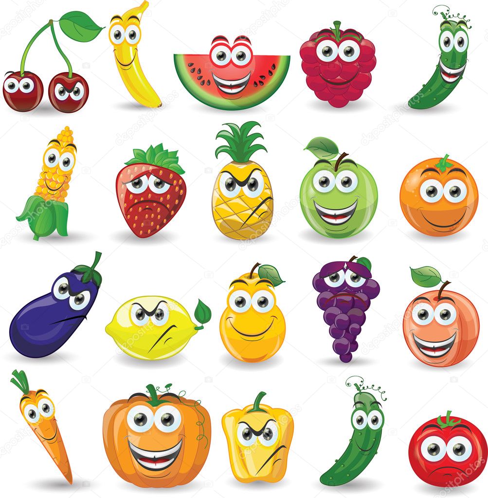 Бумажные сюрпризы овощи и фрукты