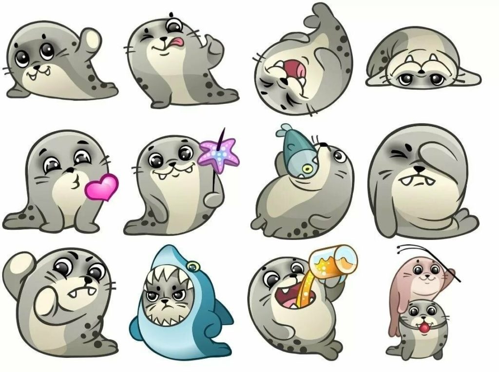 Бумажный сюрприз тюлени
