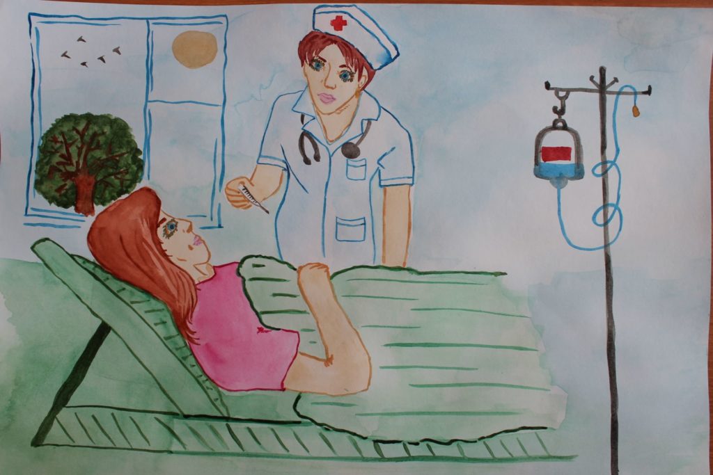 Рисунок детский профессия врач