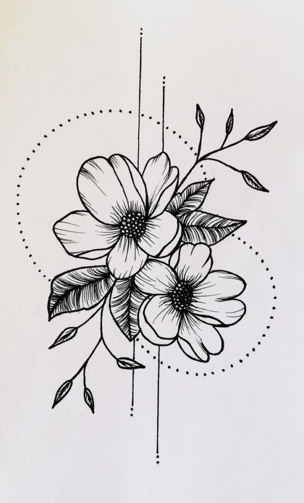Татуировка для руки цветы