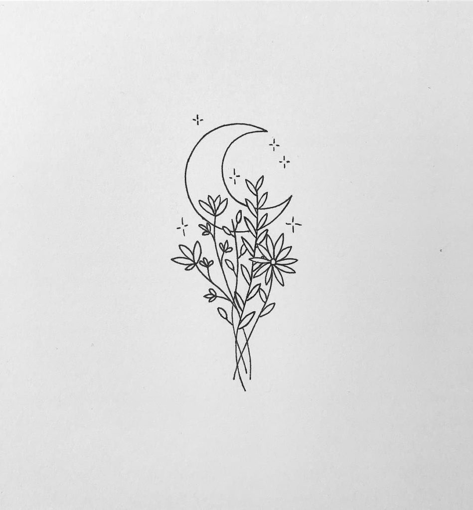 Рисунок для тату цветы