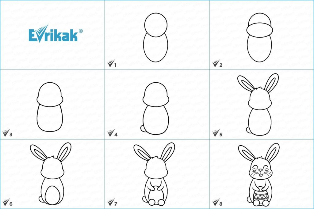 Как рисовать кролика