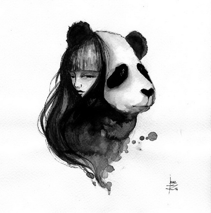 Рисунок панды