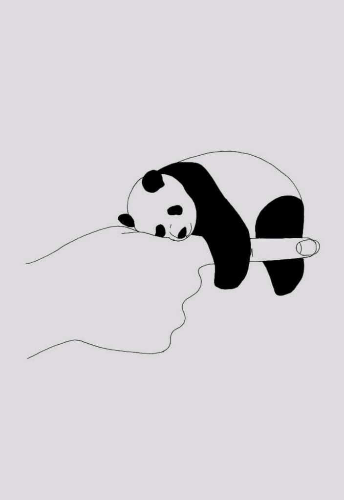 Панда рисунок карандашом