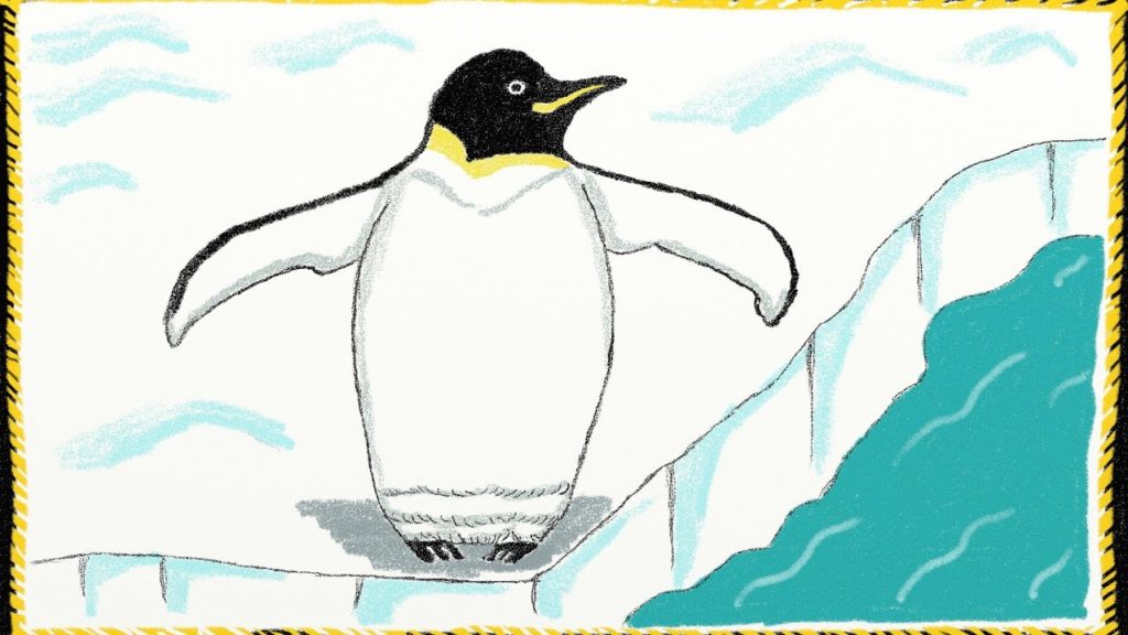 Рисунок пингвина карандашом