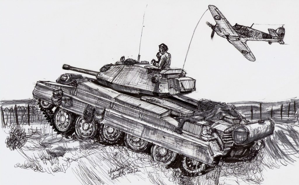 Рисунок танка для срисовки
