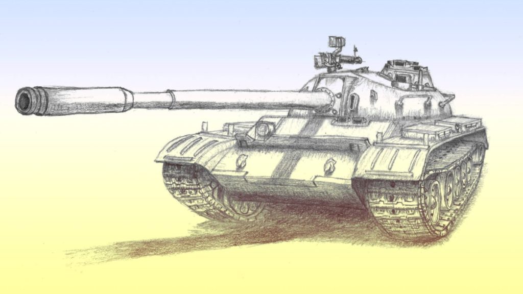 Рисунок танка для детей