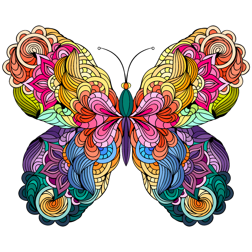 Рисование бабочки в необычной технике