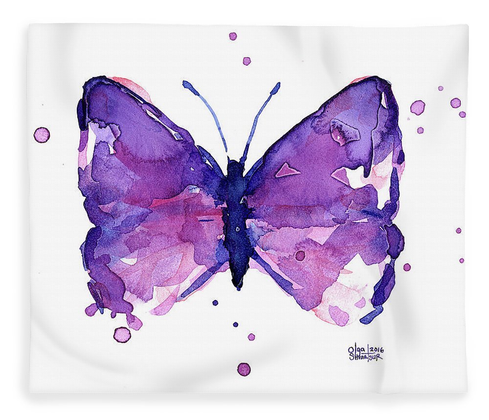 Рисунок бабочки красками