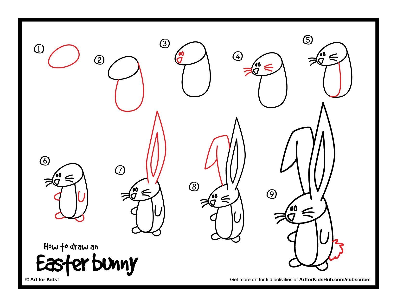 Рисунок кролика поэтапно