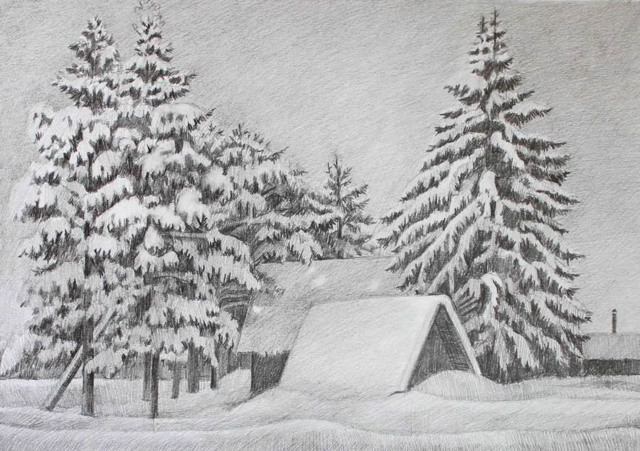 Рисунок снега