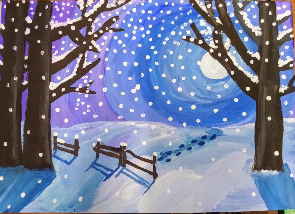 Рисунок снега